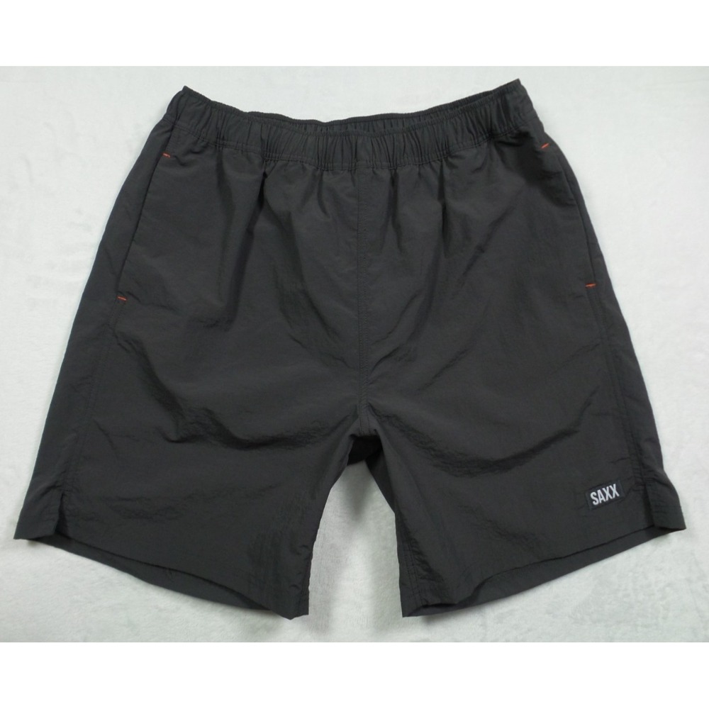 SAXX Shorts Mens Size Medium Black Go Coastal 2N1 Volley Classic Swim Liner NWOT